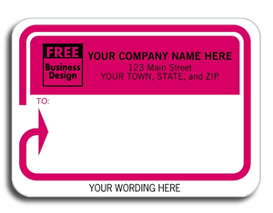 Padded Mailing Labels, Pink
