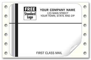1234, First Class Mail, Mailing Labels, Continuous, White 