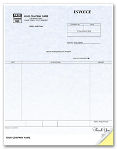 General Laser Invoice - Parchment