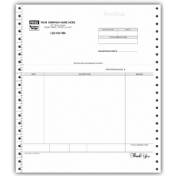 Continuous Computer Laser/Inkjet Invoices