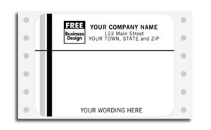 Continuous Mailing Labels, Black & White