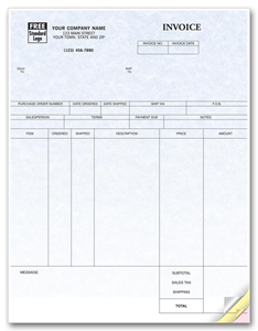 Laser Inventory Invoice - Parchment