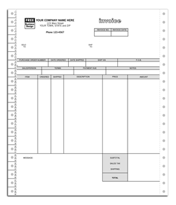 Continuous Inventory Invoice for One-Write Plus