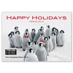 MT15019, Penguin Parade Holiday Logo Cards