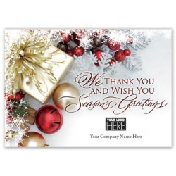 MT15024, Gift of Thanks Holiday Logo Cards Imprinted