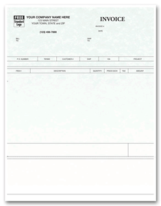 Laser Product Invoice - Parchment