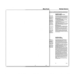 Blank 1099 Tax Forms, Multiple Backers - Federal Copy A