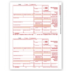 Laser 1099-MISC Tax Forms - Federal Copy A
