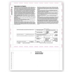 Laser 1098-T Tax Forms - Student Copy B, Pressure Seal