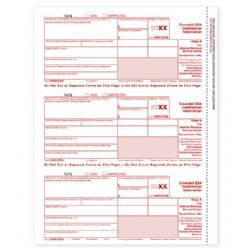 Laser 5498-ESA Tax Forms - Federal Copy A