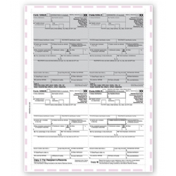 Laser 1099-R 4-Up Tax Forms - Pressure Seal