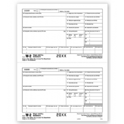 Bulk Laser W-2 Tax Forms - Employer Copy 1
