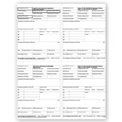 4-Up Laser W-2 Tax Forms - Employee T
