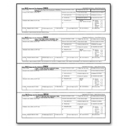 4-Up Bulk Laser W-2 Tax Forms - Horizontal Format
