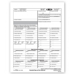 Laser W-2C Tax Forms - Employee Copy B