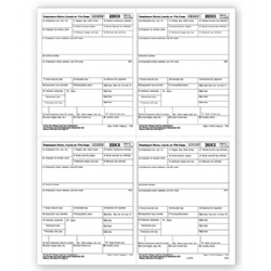 4-Up Laser W-2 Tax Forms - P Style
