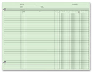 Accounting Ledger Sheets - End Balance