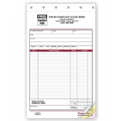 Sales Receipts with Special Wording