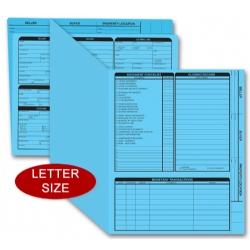 Blue Real Estate Listing Folders