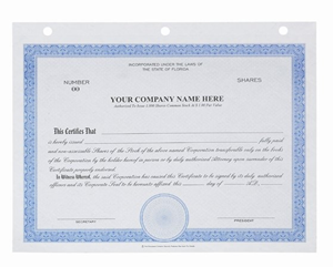 Share Certificates - Big Board