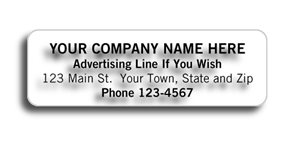Clear Business Address Labels