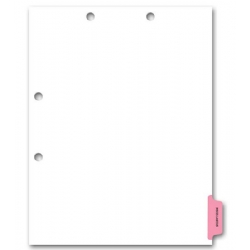 Preprinted Color-Coded Chart Dividers - Miscellaneous Tab 