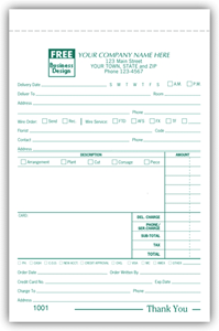Flower Order Forms - Payment Section