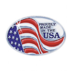 Made In America Seal Item#: FSEUS6 Size: 1 1/2 X 1"