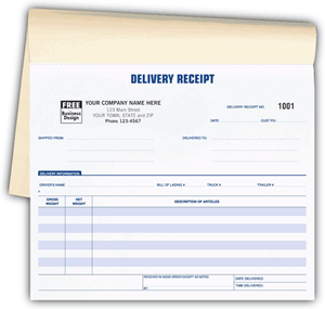 Delivery Receipt Books