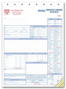 HVAC Service Orders with Checklist