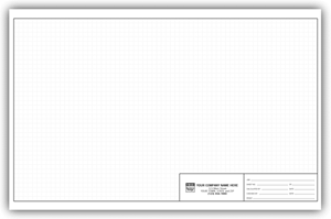 11x17 Engineering Graph Pads, 1/4 inch