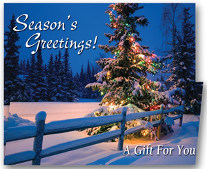Holiday Greeting Card with Business Coupon