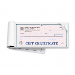 High Security Gift Certificate Books- St Croix