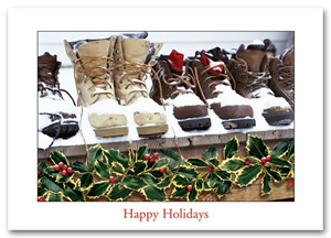 H57006, Contractor Holiday Cards - Snow Boots
