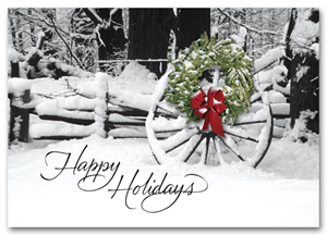 H58860, Wreath Holiday Cards - Welcoming Sight