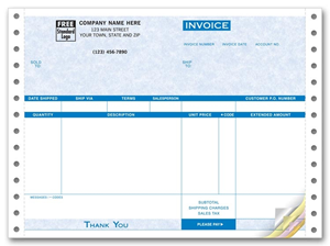 Compact Continuous Invoice - Parchment