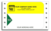 Continuous Mailing Labels, Yellow & Black