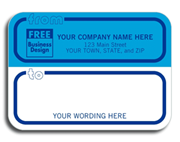 Mailing Label Rolls, Corporate Blue