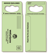 Door Hanger Envelope for Invoice Payments