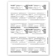 Laser 1099-R 4-Up Tax Forms - Recipient Copy B, C, 2