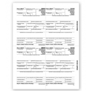Laser 1099-R 4-Up Tax Forms - Payer/State/Local/File Copy