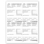 4-Up Laser W-2 Tax Forms - Employee W