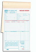 Booked Auto Repair Order Forms