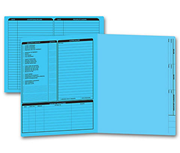 Blue real estate folder