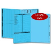 Blue real estate folders, legal size