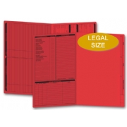 Red real estate folders, legal size