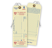 Repair Tags with Detachable Claim Check