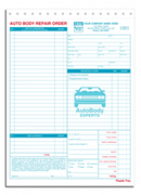 Auto Body Repair Order Forms