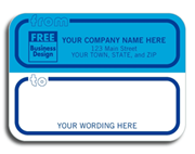 Padded Mailing Labels, Corporate Blue