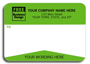 Padded Mailing Labels, Green